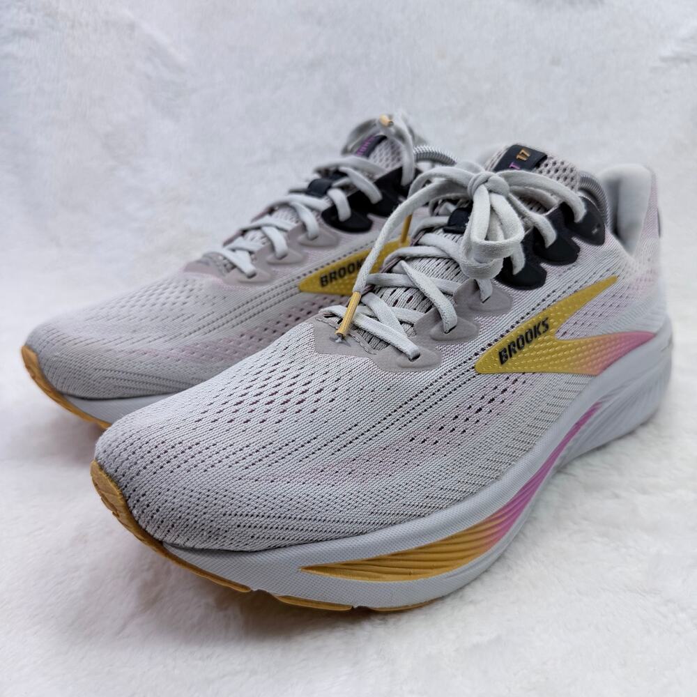 Brooks Ghost 17 Womens Running Shoes Oyster Apricot Pink Size 12 Athletic Shoe - Picture 2 of 10